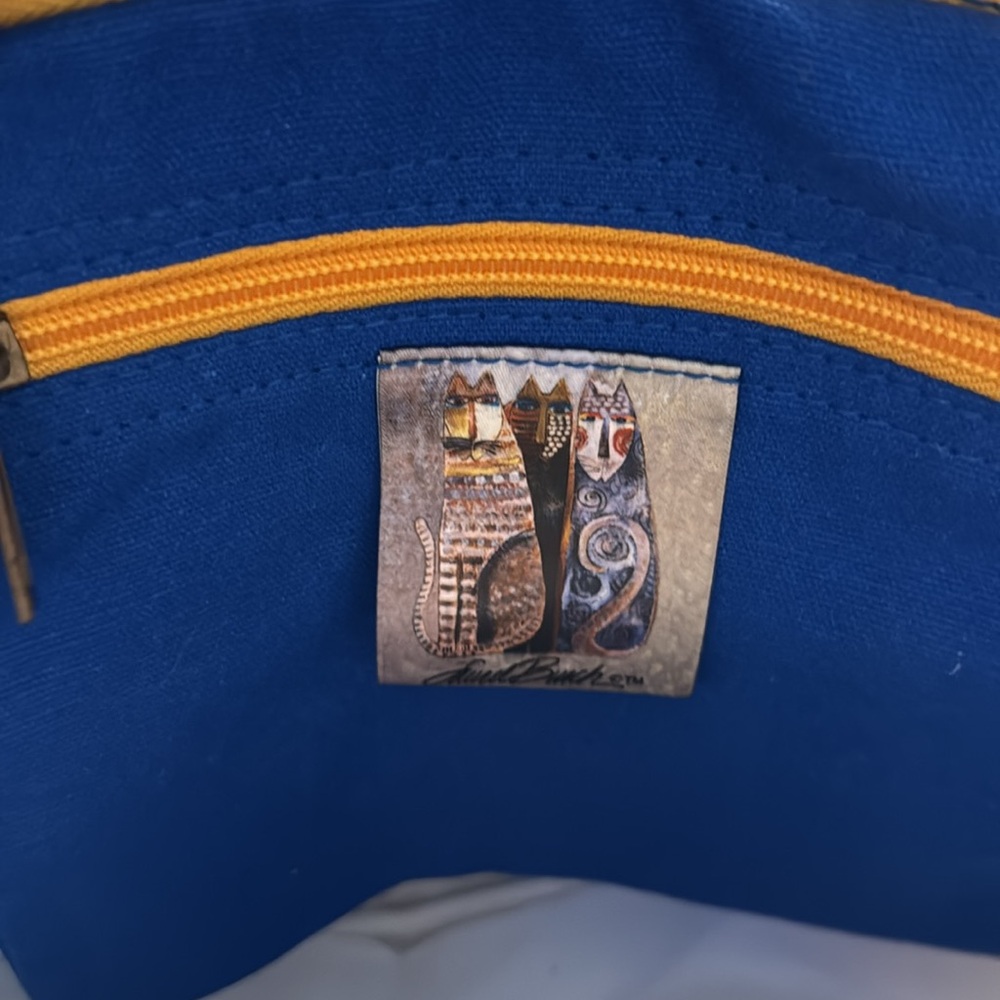 Laurel Burch bag,mermaid & fish,beaded beautiful + matching mirror charm Y2K❤️ - Picture 5 of 8